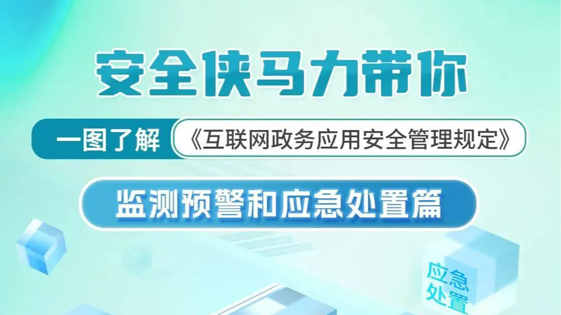 网安图解丨《互联网政务应用安全管理规定》监测预警和应急处置篇