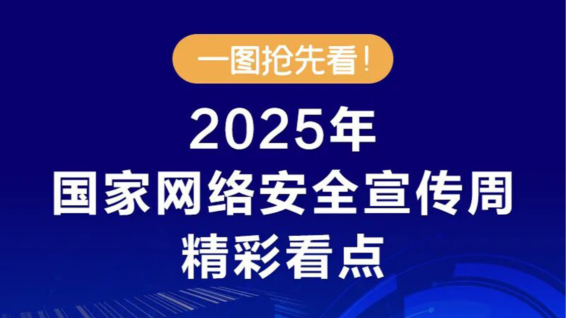 一图抢先看！2025年国家网络安全宣传周精彩看点