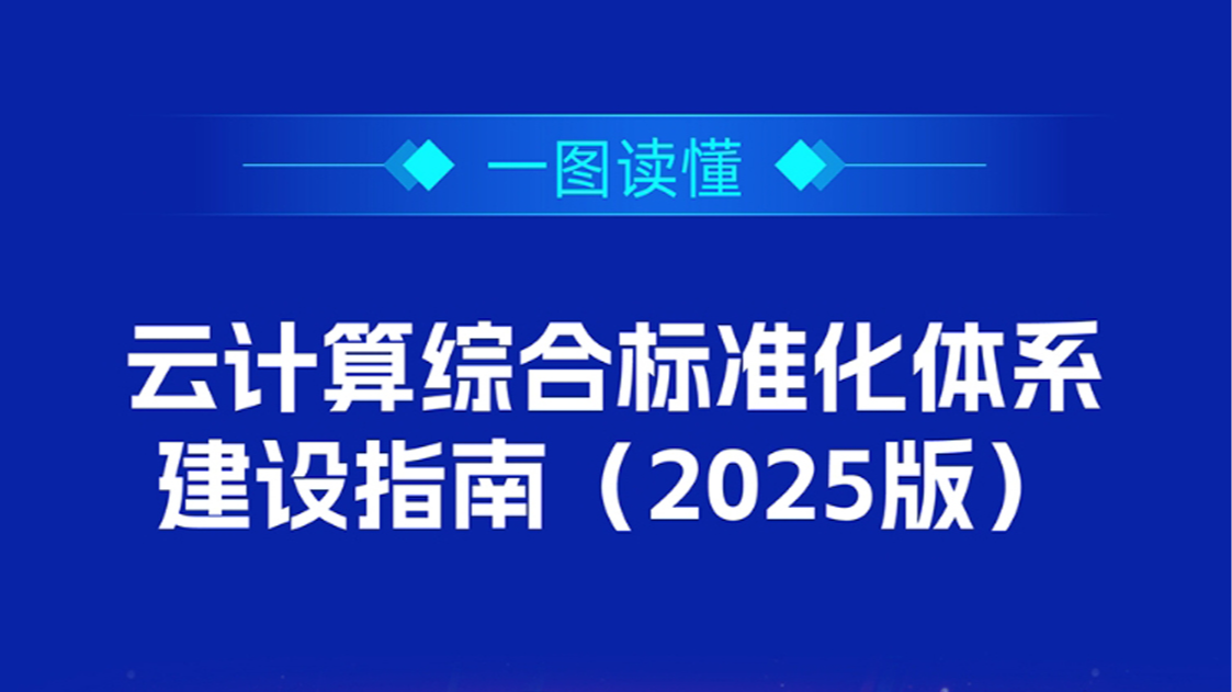 一图读懂丨《云计算综合标准化体系建设指南（2025版）》