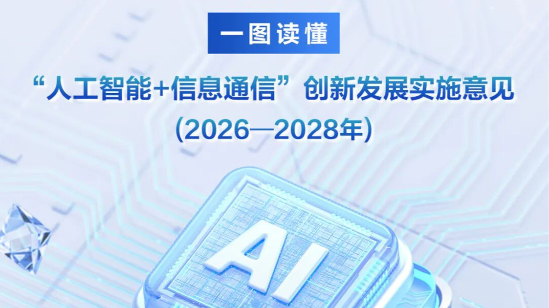 一图读懂《“人工智能+信息通信”创新发展实施意见（2026—2028年）》