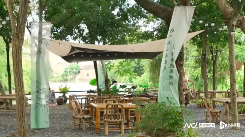 墨园村“围炉煮茶”茶野小馆。